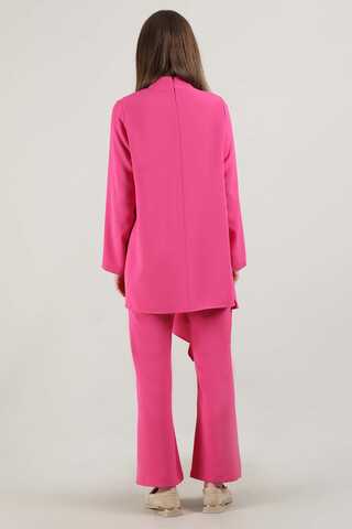 Spanish Trousers Asymmetrical Suit Fuchsia - 5