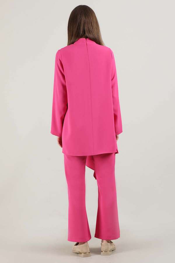 Spanish Trousers Asymmetrical Suit Fuchsia - 5