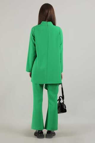 Spanish Trousers Asymmetrical Suit Green - 5