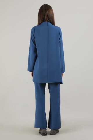 Spanish Trousers Asymmetrical Suit Indigo - 5