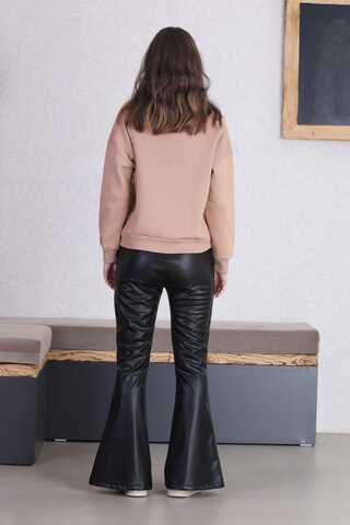 Spanish Leg Leather Trousers Black - 5