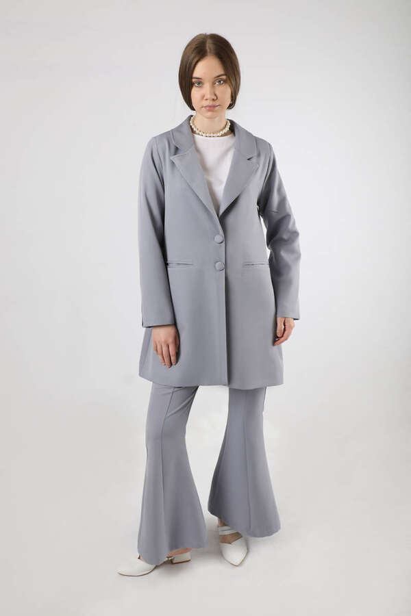 Spanish Trousers Jacket & Pants Suit Gray - 3