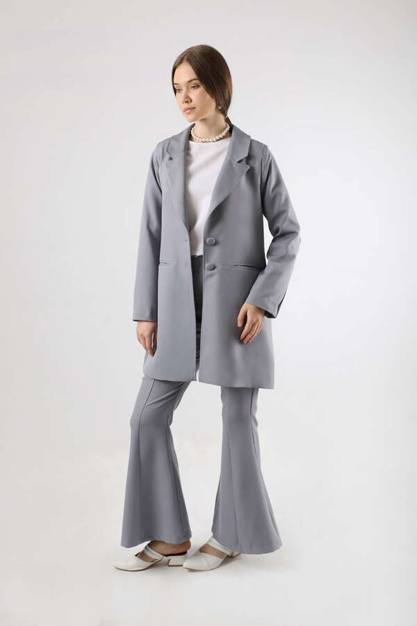Spanish Trousers Jacket & Pants Suit Gray - 1