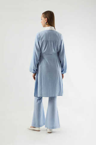 Spanish Trousers Kimono Suit Baby Blue - 5