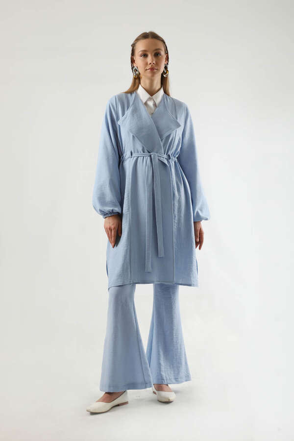 Spanish Trousers Kimono Suit Baby Blue - 3