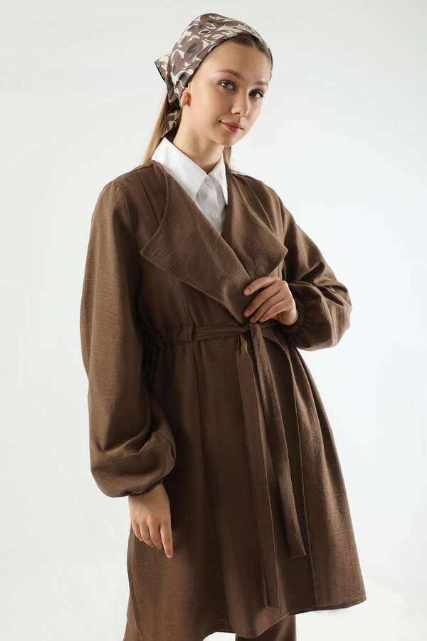 Spanish Trousers Kimono Suit Brown - 2