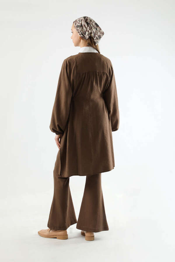 Spanish Trousers Kimono Suit Brown - 5