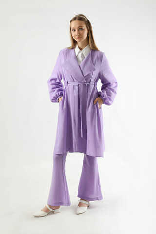 Spanish Trousers Kimono Suit Lilac - 1