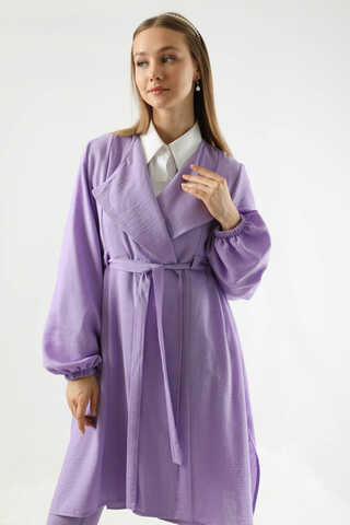Spanish Trousers Kimono Suit Lilac - 2