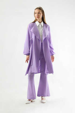 Spanish Trousers Kimono Suit Lilac - 3