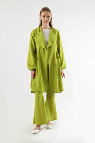 Spanish Trousers Kimono Suit Oil Green - 1
