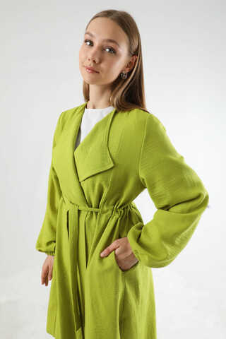 Spanish Trousers Kimono Suit Oil Green - 4