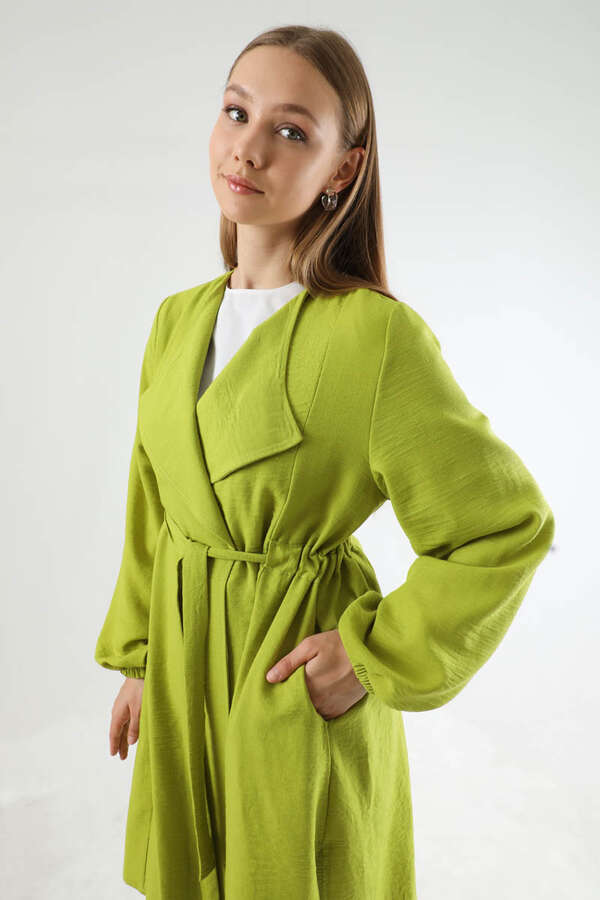 Spanish Trousers Kimono Suit Oil Green - 4