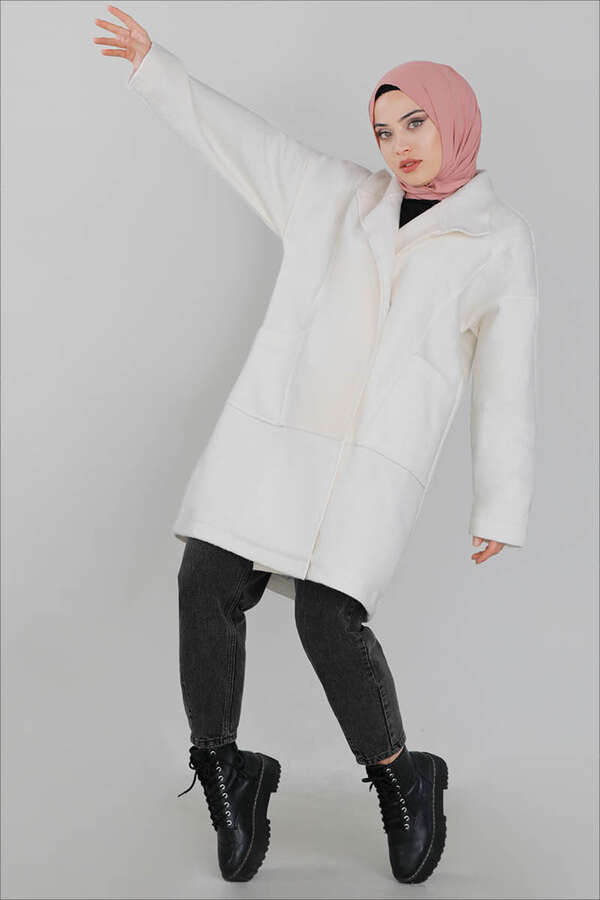 Classy Stamp Coat Black - 1