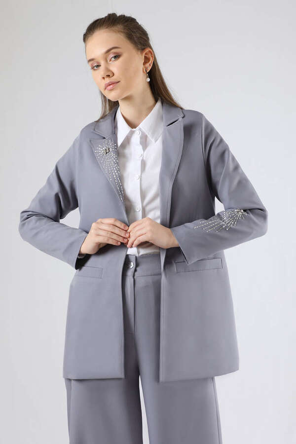 Stone Jacket Suit Gray - 2