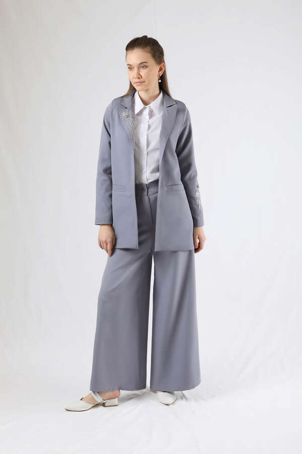 Stone Jacket Suit Gray - 3