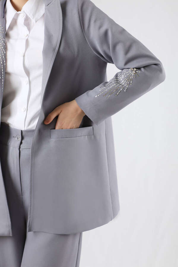 Stone Jacket Suit Gray - 4