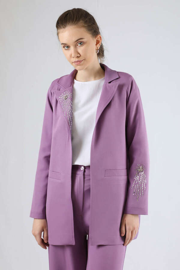 Stone Jacket Suit Lilac - 4