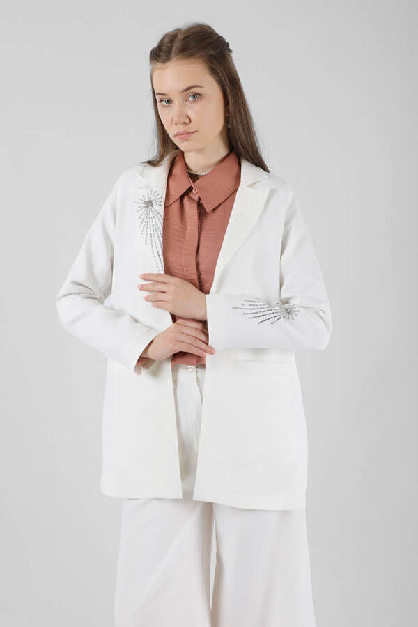 Stone Jacket Suit White - 2