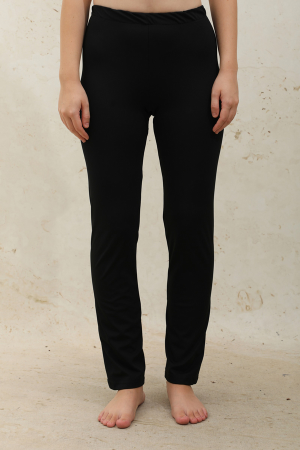 Straight-Leg Legging Swimsuit Black - 2