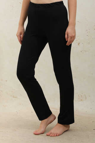 Straight-Leg Legging Swimsuit Black - 1
