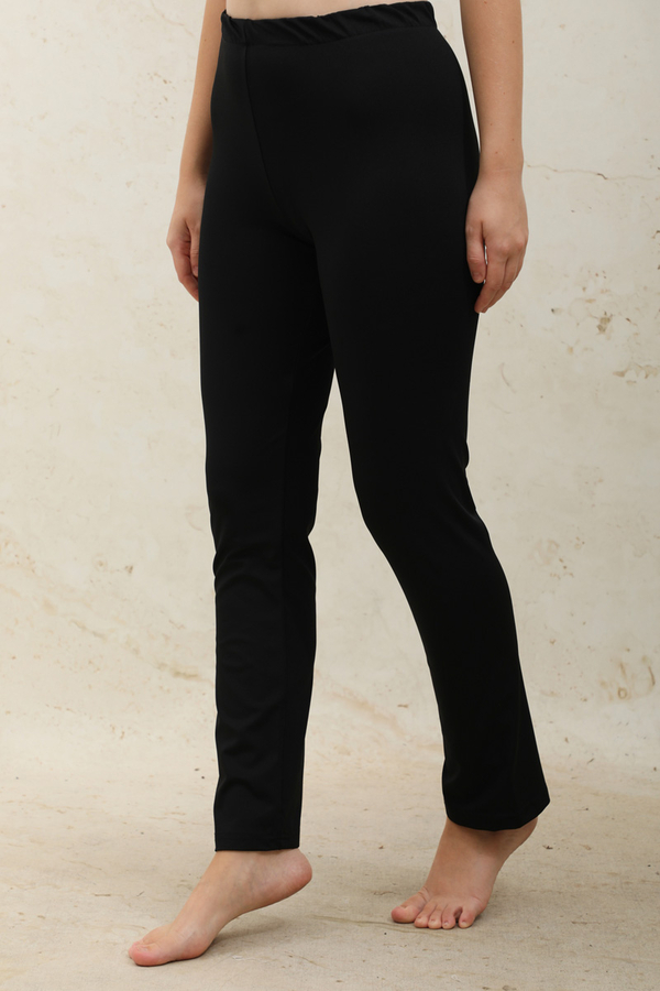 Straight-Leg Legging Swimsuit Black - 3