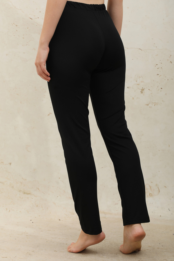 Straight-Leg Legging Swimsuit Black - 6