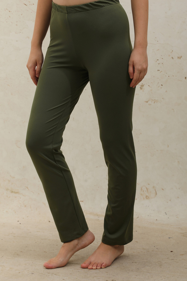 Straight-Leg Legging Swimsuit Khaki - 3