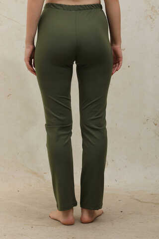 Straight-Leg Legging Swimsuit Khaki - 7
