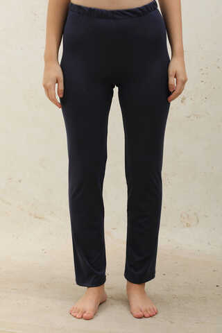 Straight-Leg Legging Swimsuit Navy Blue - 2