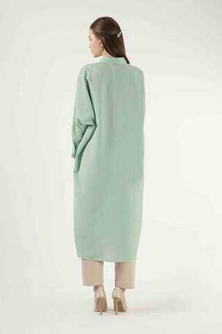 Striped Long Tunic Shirt Green - 5