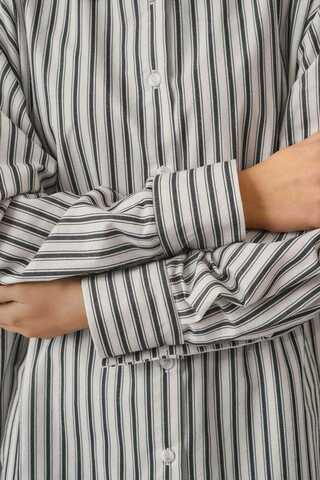 Striped Tunic Shirt Anthracite - 12