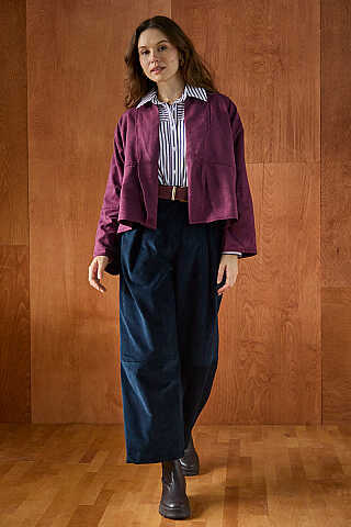 Süet Ceket Bordo - 1