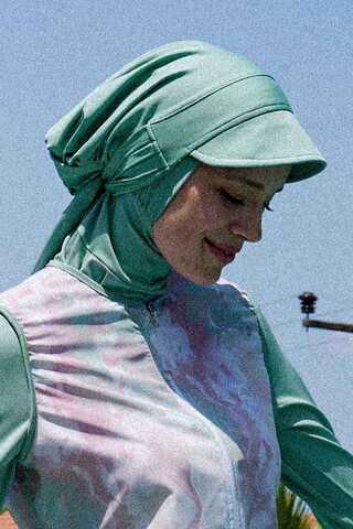 Swimsuit Cap Aqua Green - 4