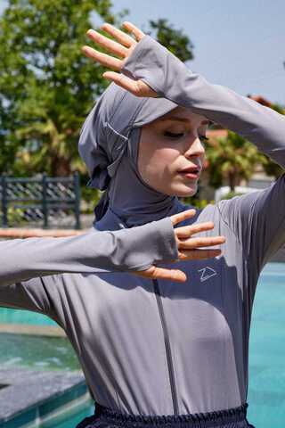 Tam Vücut Dalgıç Mayo Gri - 3