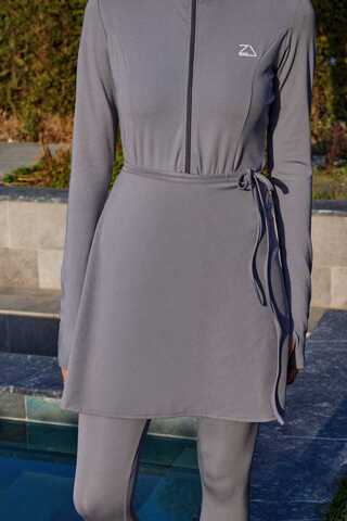 Tam Vücut Dalgıç Mayo Gri - 6