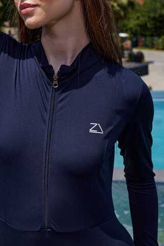 Tam Vücut Dalgıç Mayo Lacivert - 4