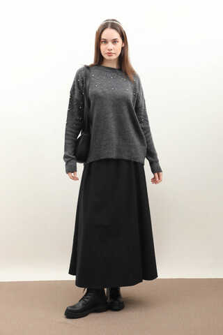 Taşlı Kazak Antrasit - 1