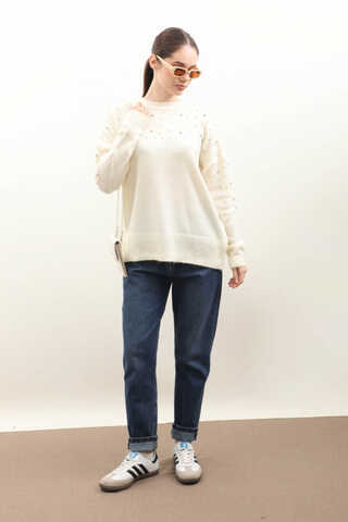 Taşlı Kazak Ekru - 2