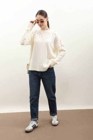 Taşlı Kazak Ekru - 3