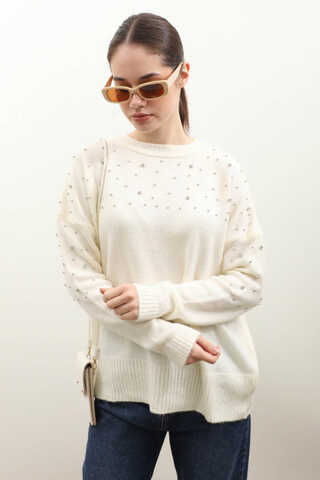 Taşlı Kazak Ekru - 4