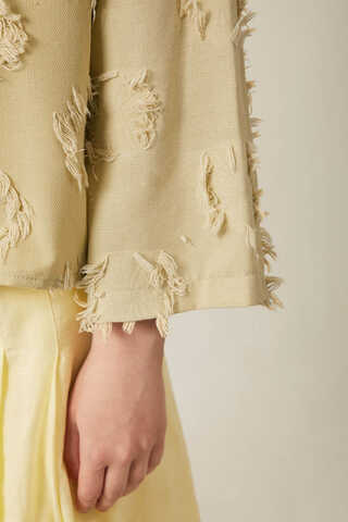 Tassel Detail Kimono Khaki - 7
