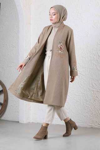 Tasseled Cachet Coat Beige - 3