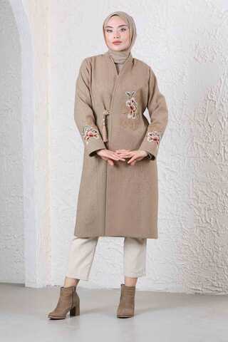 Tasseled Cachet Coat Beige - 5