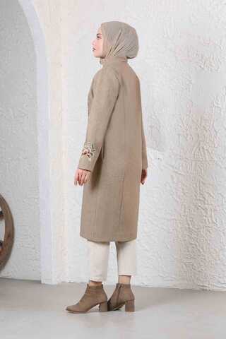 Tasseled Cachet Coat Beige - 6