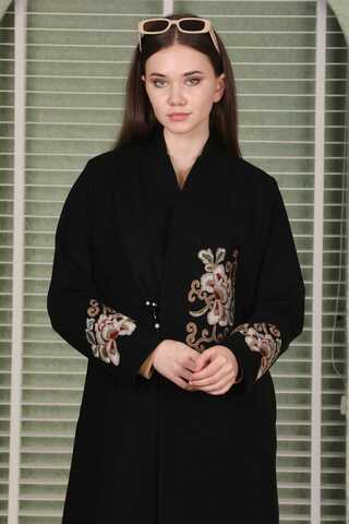 Tasseled Cachet Coat Black - 2