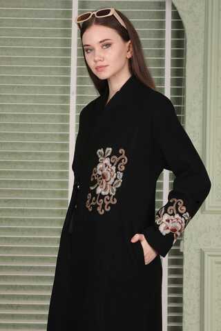 Tasseled Cachet Coat Black - 4