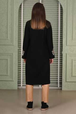 Tasseled Cachet Coat Black - 5