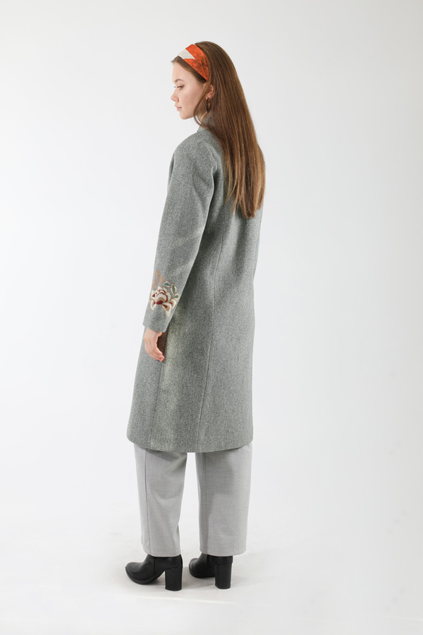 Tasseled Cachet Coat Grey - 6