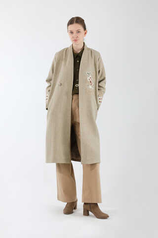 Tasseled Cachet Coat Stone - 1